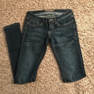 Cello low rise dark wash skinny jeans